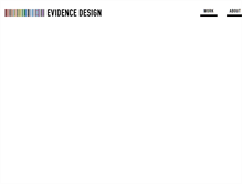Tablet Screenshot of evidencedesign.com